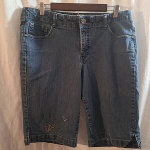 Just My Size Blue Denim Shorts